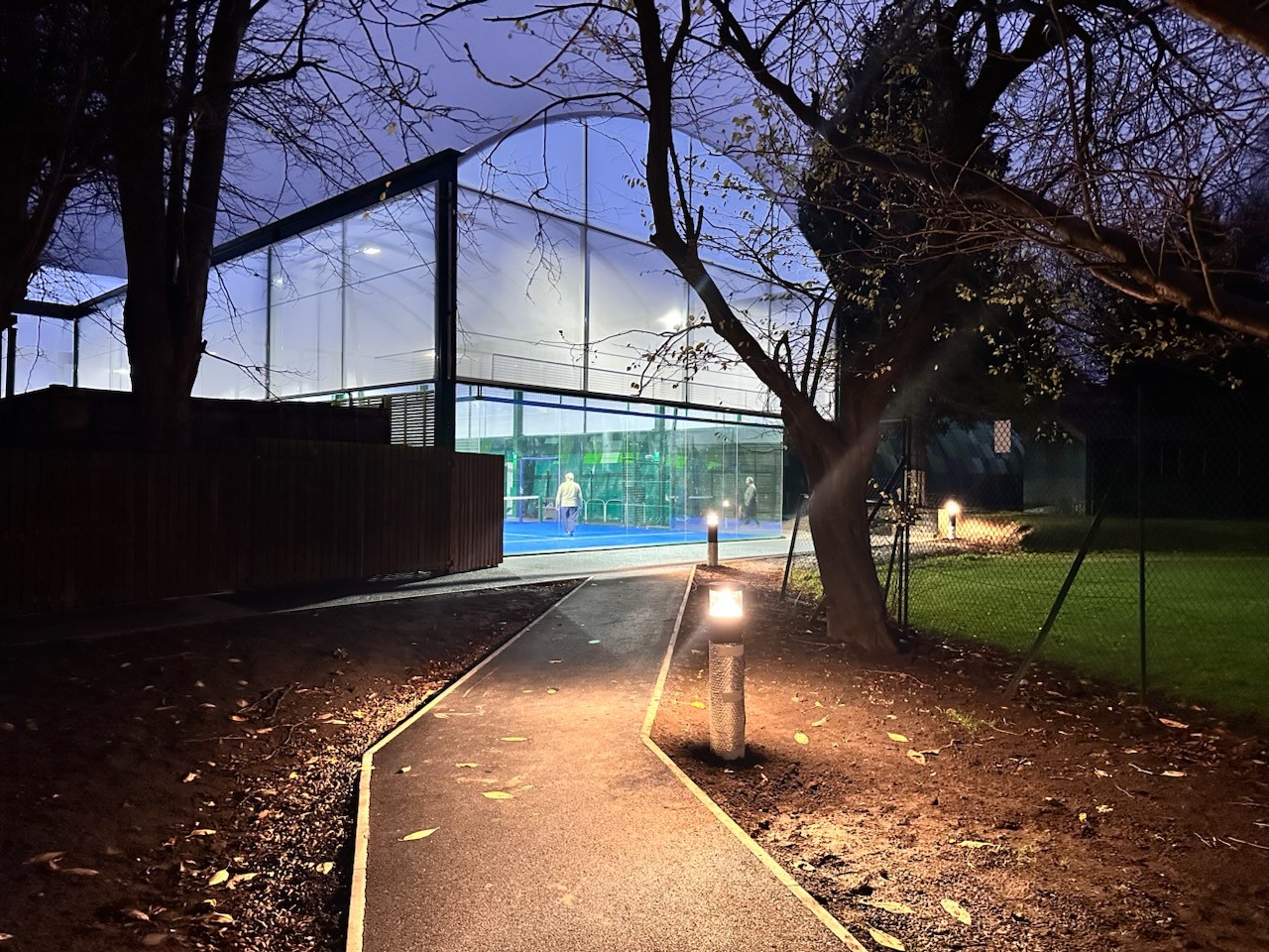 Padel court at The Grange Club