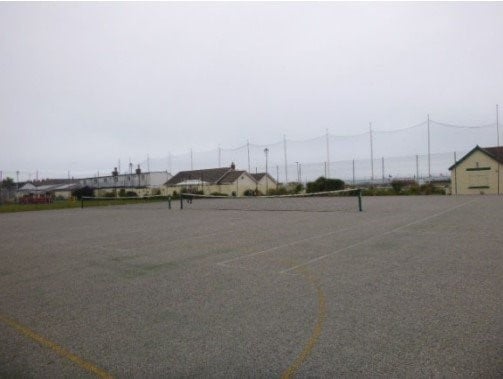 Westward Ho! tennis courts before