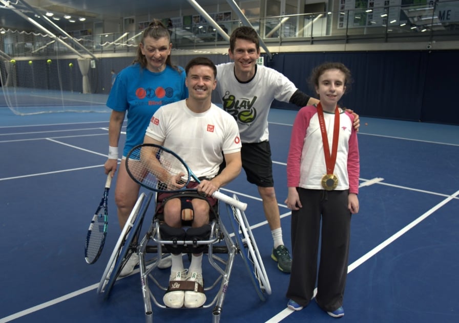 Bright Ideas for Tennis participants with Gordon Reid